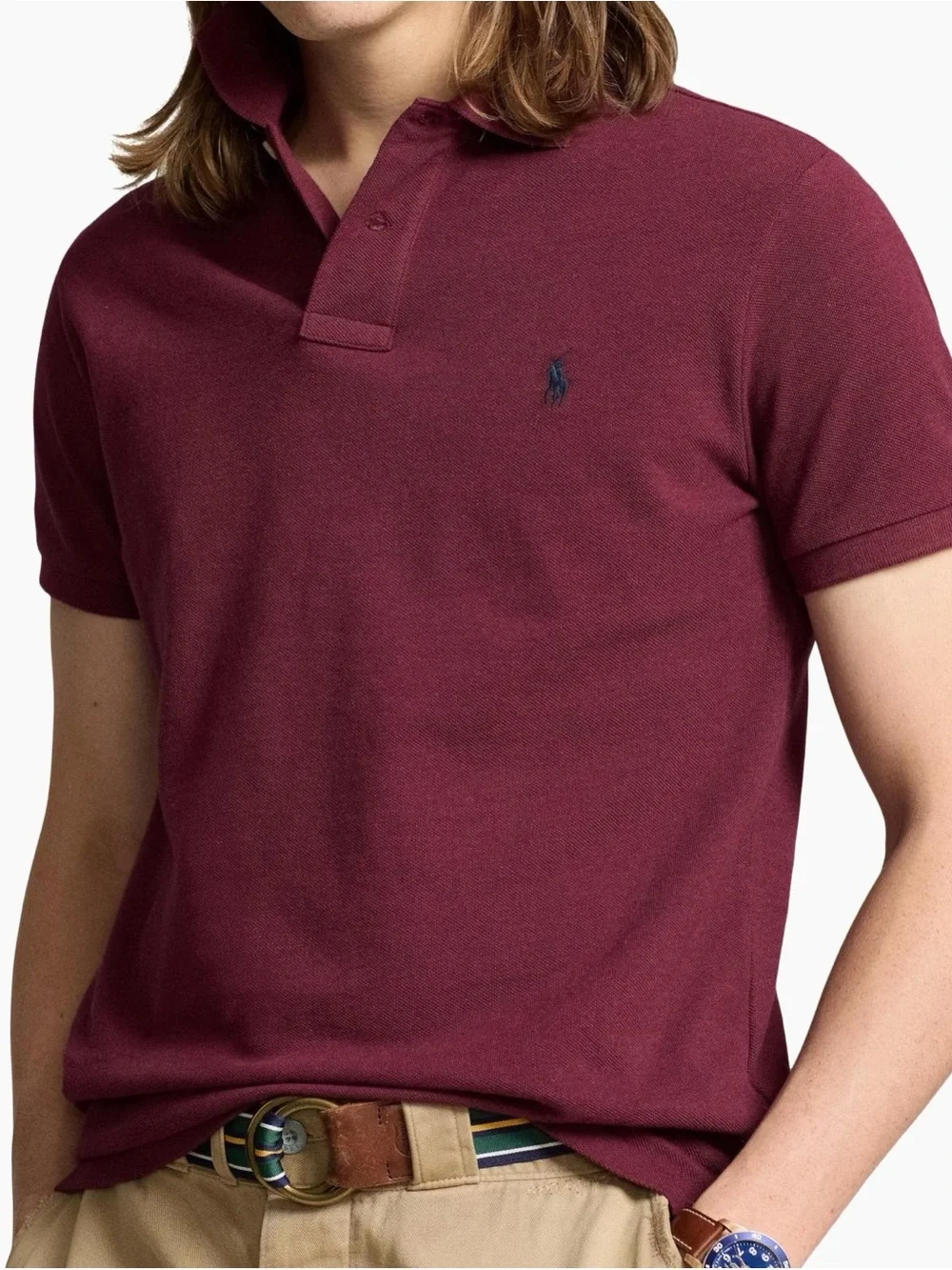 Polo by Ralph Lauren Men’s Maroon Short-Sleeve Polo